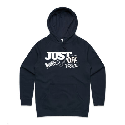 Just Off Fishin Hoodie  Womens Thumbnail